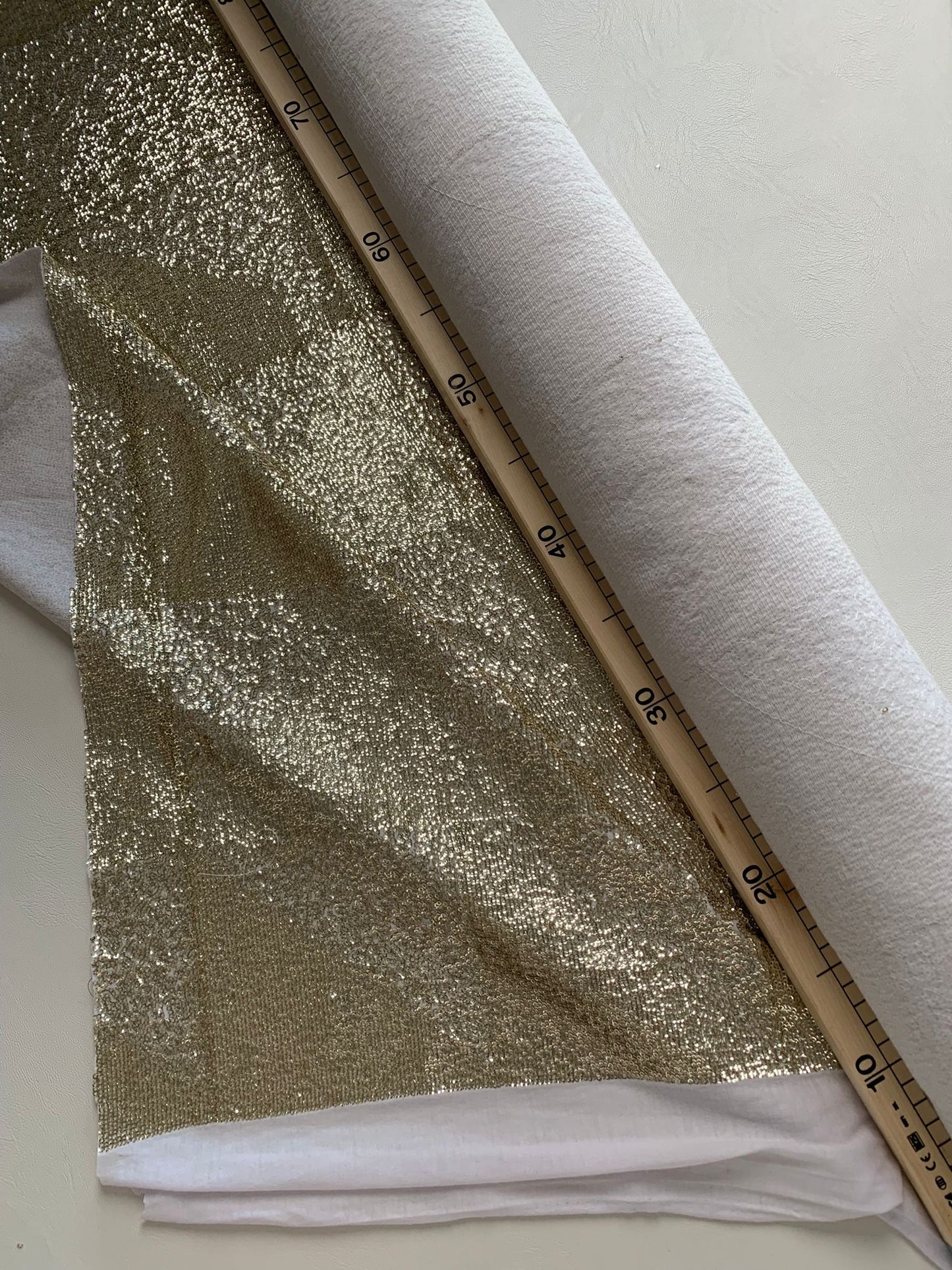 light gold micropaillettes jersey B-0398