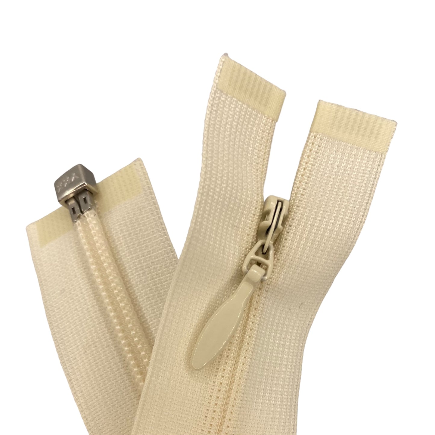 Nylon invisible zipper, open-end, ivory, 45 cm