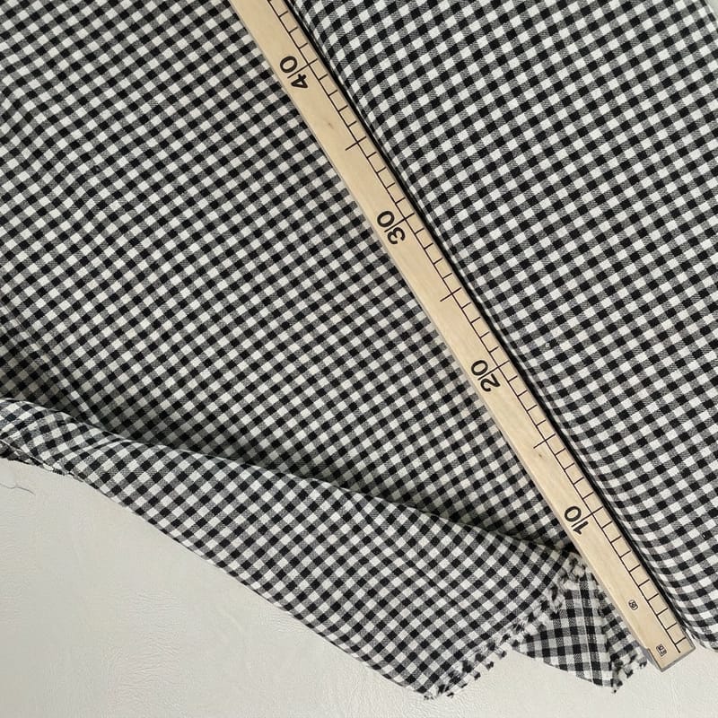 black/white vichy cotton B-0370