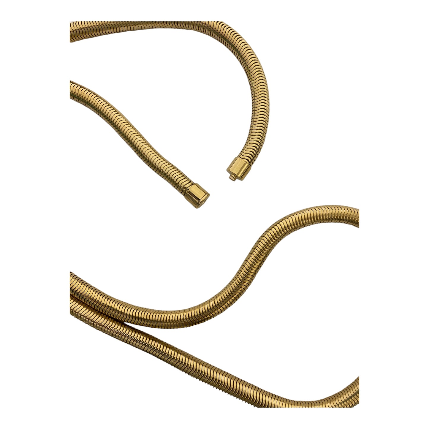 gold heavy snake metal chain, high quality