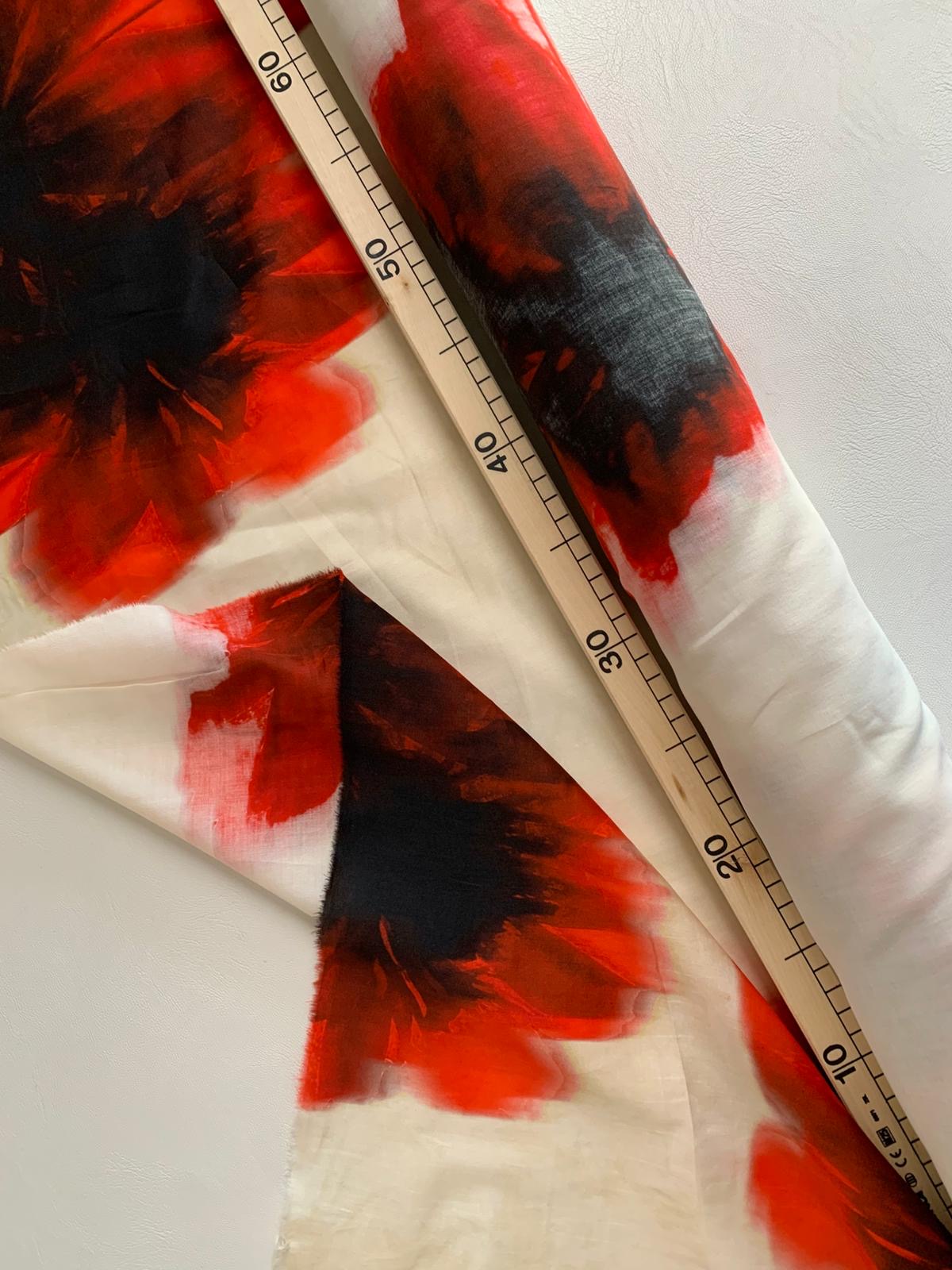 flowers printed cotton B-0399