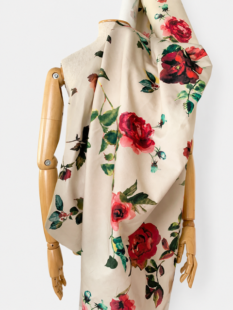roses print cotton B-0404