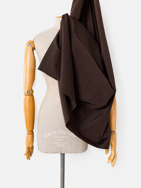 technical outwear PA fabric dark chocolate B-0440