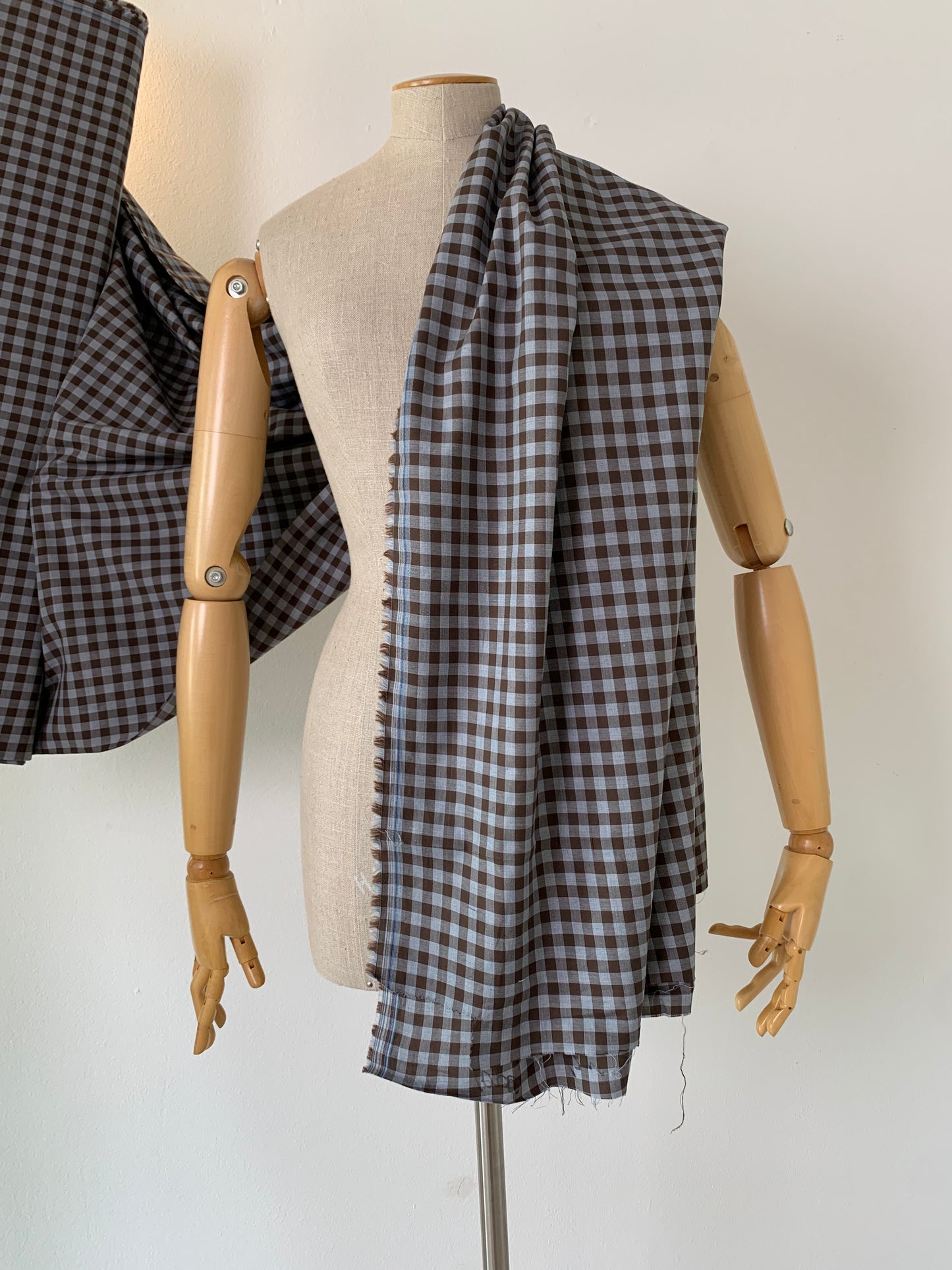 cotton check  B-0441