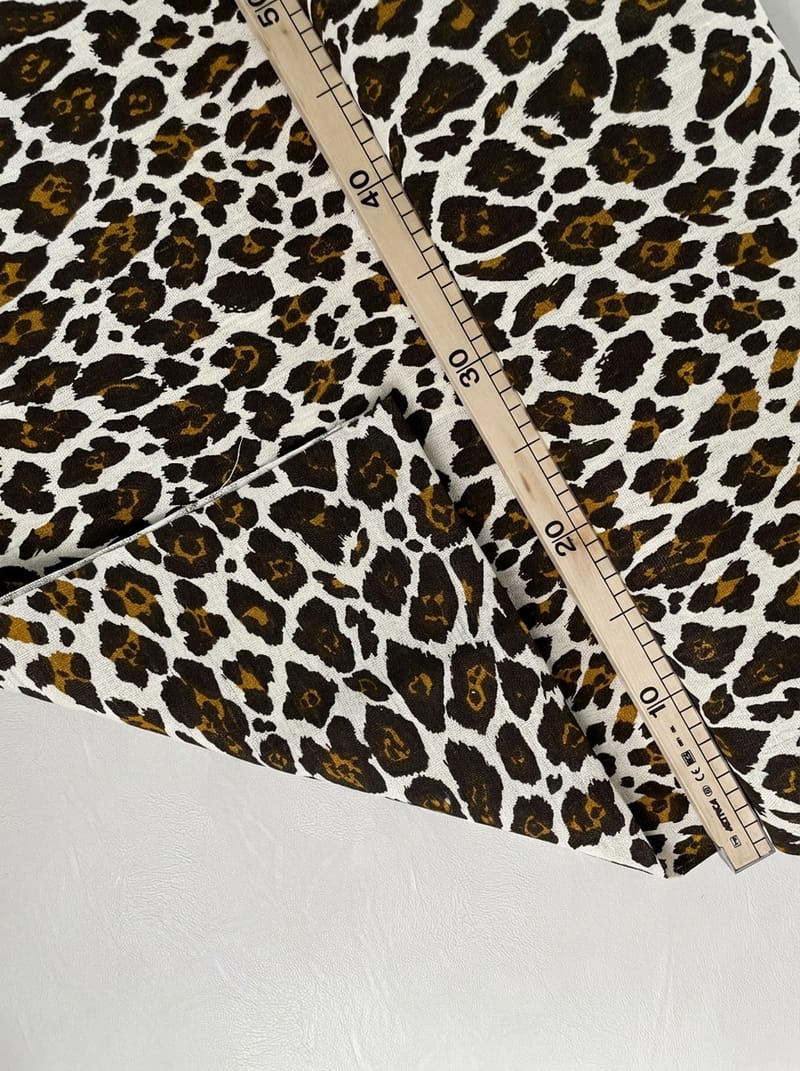 animalier print linen B-0354
