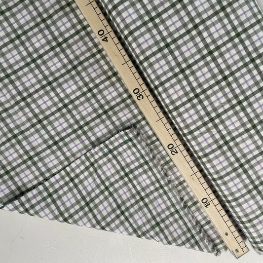 plaid check cotton B-0378