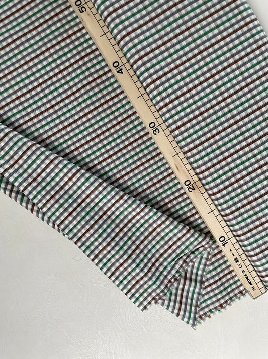 multistripes check cotton B-0380