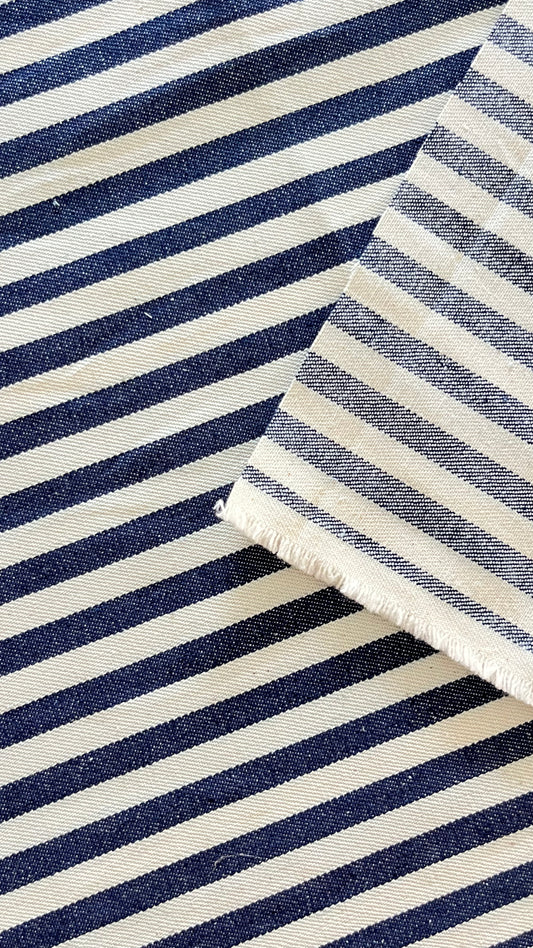 striped denim B-0434