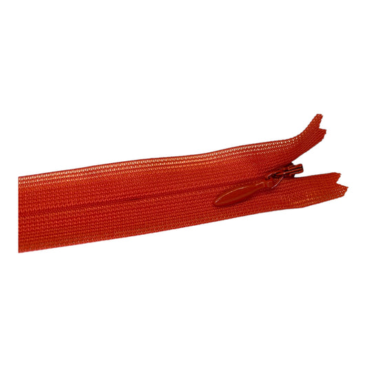 Nylon invisible zipper orange red 819