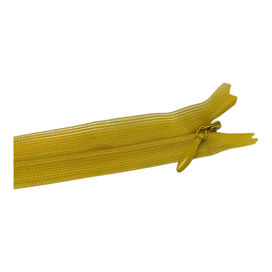 Nylon invisible zipper dark yellow Y250