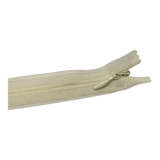 Nylon invisible zipper cream white 121