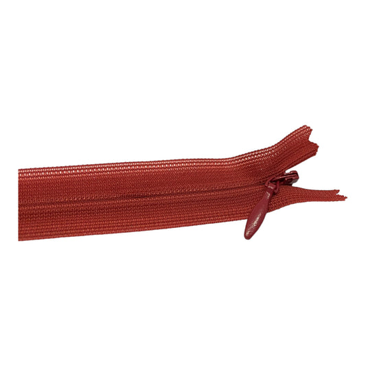 Nylon invisible zipper cherry red 251