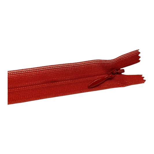 Nylon invisible zipper red 820