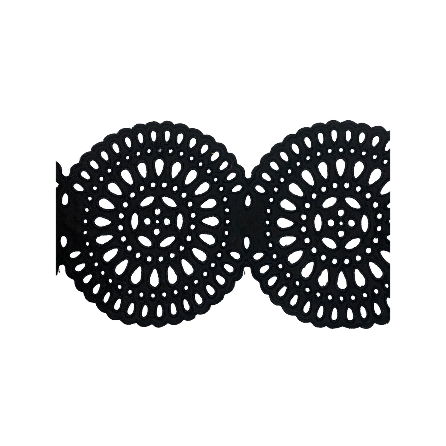 embroidered borders, 17cm large, different colors