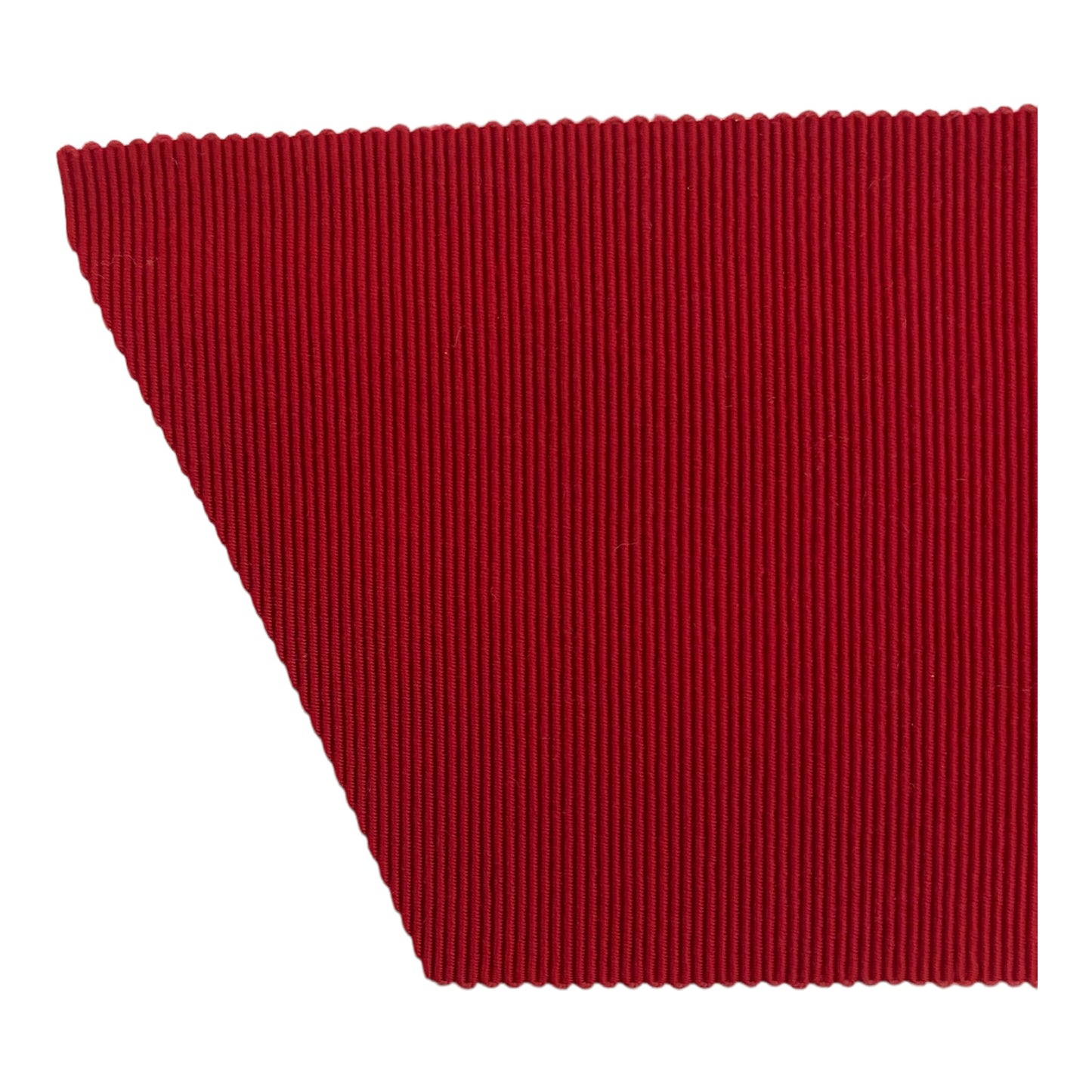 red 75mm gros-grain viscose ribbon