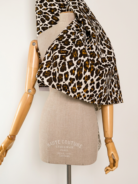 animalier print linen B-0354