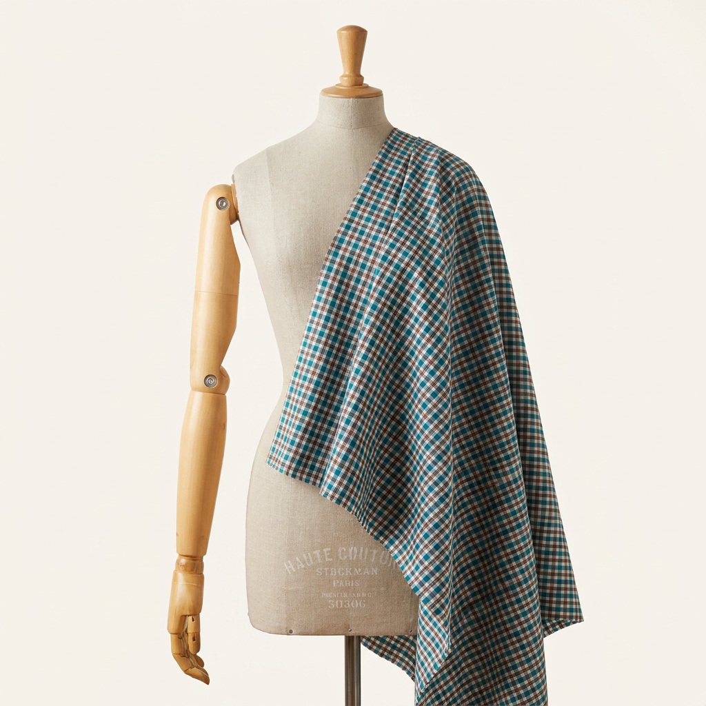 tartan check cotton B-0379